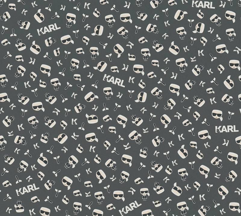 KARL LAGERFELD Vliestapete Karl Lagerfeld, Design Tapete, beige, schwarz von KARL LAGERFELD