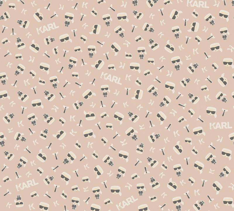 KARL LAGERFELD Vliestapete Karl Lagerfeld, Design Tapete, beige, schwarz von KARL LAGERFELD