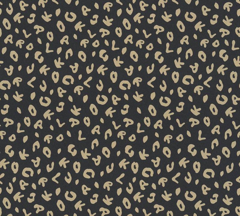 KARL LAGERFELD Vliestapete Karl Lagerfeld, Design Tapete, gold, schwarz von KARL LAGERFELD