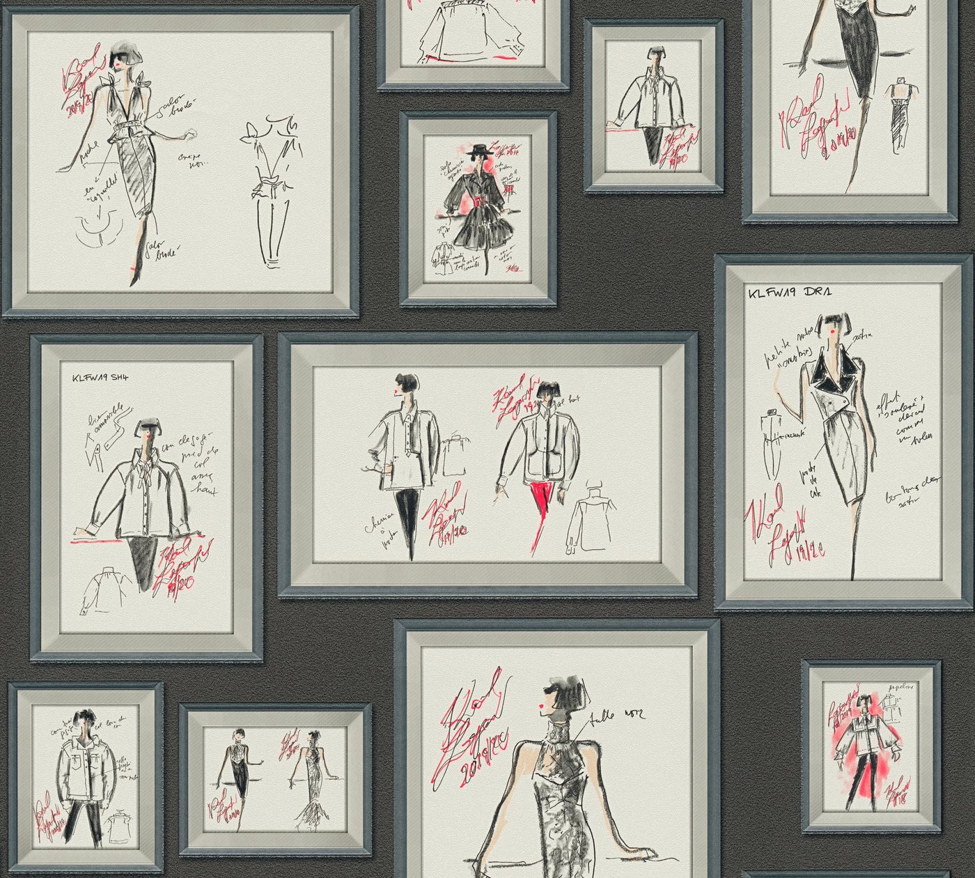 KARL LAGERFELD Vliestapete Karl Lagerfeld, Design Tapete, grau, weiß KARL LAGERFELD Vliestapete Karl Lagerfeld, Design Tapete, grau, weiß von KARL LAGERFELD