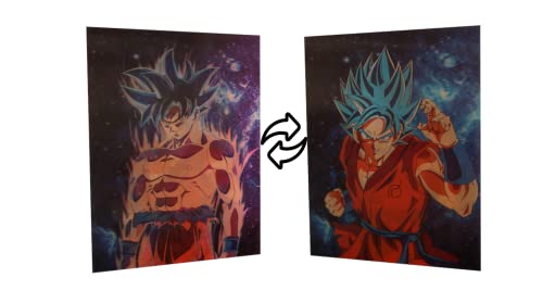 KARMA-X Großes 30x40CM Drachenbälle 3D-Poster mit zweifachem Übergang | Anime Manga Poster Wandbild Hologramm Lentikular | Wanddeko Geschenk | Kakarott KARMA-X Großes 30x40CM Drachenbälle 3D-Poster mit zweifachem Übergang | Anime Manga Poster Wandbild Hologramm Lentikular | Wanddeko Geschenk | Kakarott von KARMA-X