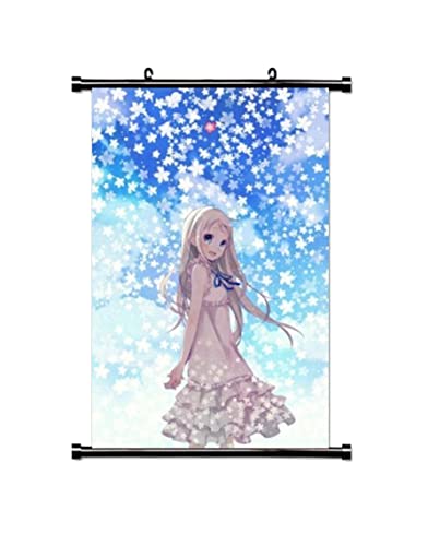 KARMA-X Großes 60x90CM Anohana Kakemono Rollbild | Anime Manga Stoffposter Wallscroll | Wanddeko Geschenk von KARMA-X