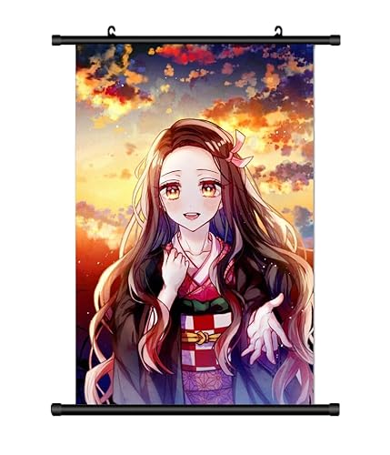KARMA-X Großes 60x90CM Dämonen Töter Nezoko Kakemono Rollbild | Anime Manga Stoffposter Wallscroll Poster | Wanddeko Geschenk KARMA-X Großes 60x90CM Dämonen Töter Nezoko Kakemono Rollbild | Anime Manga Stoffposter Wallscroll Poster | Wanddeko Geschenk von KARMA-X