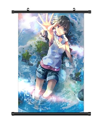 Großes 60x90CM Das Mädchen, das die Sonne berührte Kakemono Rollbild | Anime Manga Stoffposter Wallscroll Poster | Wanddeko Geschenk | Hina von KARMA-X