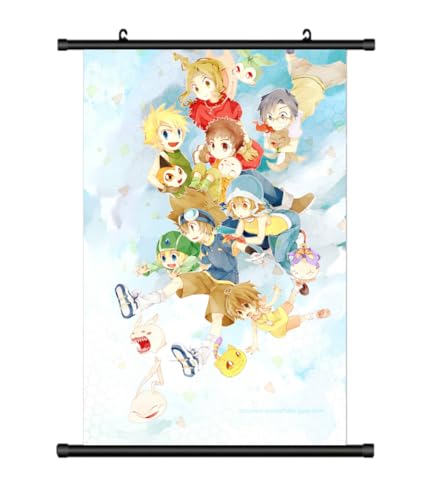 KARMA-X Großes 60x90CM Digimon Kakemono Rollbild | Anime Manga Stoffposter Wallscroll Poster | Wanddeko Geschenk | Erste Generation KARMA-X Großes 60x90CM Digimon Kakemono Rollbild | Anime Manga Stoffposter Wallscroll Poster | Wanddeko Geschenk | Erste Generation von KARMA-X
