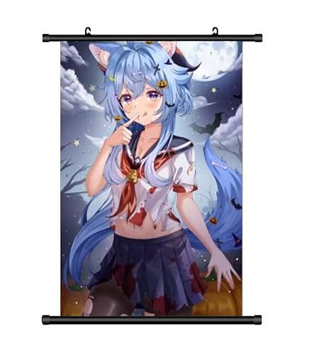 KARMA-X Großes 60x90CM Genshin Impact Kunstdrucke Rollbild | Anime Manga Stoffposter Wallscroll | Wanddeko Geschenk | Ganyu Chan von KARMA-X