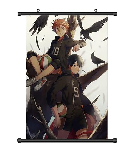 KARMA-X Großes 60x90CM Haikyuu! Kakemono Rollbild | Anime Manga Stoffposter Wallscroll Poster | Wanddeko Geschenk | Motiv: Tobio & Hinata KARMA-X Großes 60x90CM Haikyuu! Kakemono Rollbild | Anime Manga Stoffposter Wallscroll Poster | Wanddeko Geschenk | Motiv: Tobio & Hinata von KARMA-X