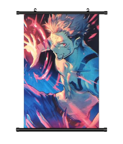 KARMA-X Großes 60x90CM Jujutsu Kaisen Kakemono Rollbild | Anime Manga Stoffposter Wallscroll Poster Deko | Wanddeko Geschenk | Motiv: Sakuna KARMA-X Großes 60x90CM Jujutsu Kaisen Kakemono Rollbild | Anime Manga Stoffposter Wallscroll Poster Deko | Wanddeko Geschenk | Motiv: Sakuna von KARMA-X