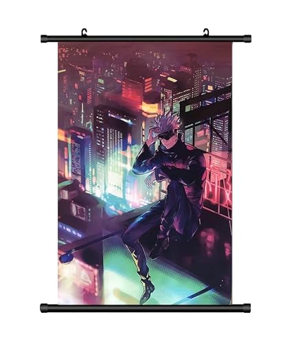 KARMA-X Großes 60x90CM Jujutsu Kaisen Kakemono Rollbild | Anime Manga Stoffposter Wallscroll Poster | Wanddeko Geschenk | Gojo KARMA-X Großes 60x90CM Jujutsu Kaisen Kakemono Rollbild | Anime Manga Stoffposter Wallscroll Poster | Wanddeko Geschenk | Gojo von KARMA-X