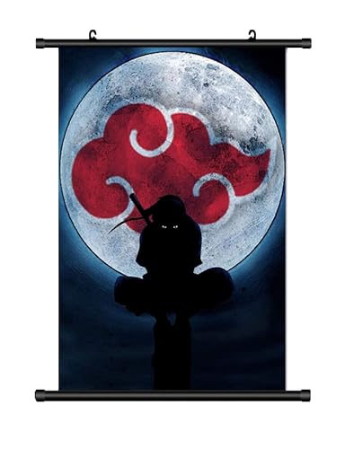 KARMA-X Großes 60x90CM Naruto Kakemono Rollbild | Anime Manga Stoffposter Wallscroll Poster | Wanddeko Geschenk | Itachi Anbu von KARMA-X