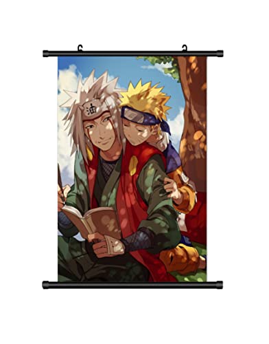 KARMA-X Großes 60x90CM Naruto Kakemono Rollbild | Anime Manga Stoffposter Wallscroll Poster | Wanddeko Geschenk | Naruto & jiraiya KARMA-X Großes 60x90CM Naruto Kakemono Rollbild | Anime Manga Stoffposter Wallscroll Poster | Wanddeko Geschenk | Naruto & jiraiya von KARMA-X