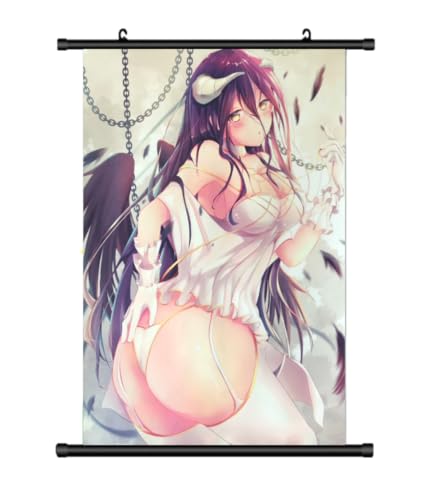 KARMA-X Großes 60x90CM Overlord Kakemono Rollbild | Anime Manga Stoffposter Wallscroll Poster | Wanddeko Geschenk | Motiv: Albedo KARMA-X Großes 60x90CM Overlord Kakemono Rollbild | Anime Manga Stoffposter Wallscroll Poster | Wanddeko Geschenk | Motiv: Albedo von KARMA-X