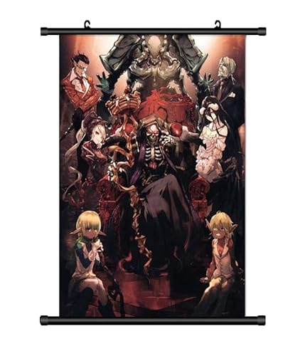 KARMA-X Großes 60x90CM Overlord Kakemono Rollbild | Anime Manga Stoffposter Wallscroll Poster | Wanddeko Geschenk | KARMA-X Großes 60x90CM Overlord Kakemono Rollbild | Anime Manga Stoffposter Wallscroll Poster | Wanddeko Geschenk | von KARMA-X
