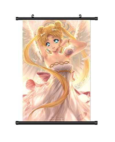 Großes 60x90CM SailorMoon Kakemono Rollbild | Anime Manga Stoffposter Wallscroll Poster | Wanddeko Geschenk | Motiv: Mond von KARMA-X