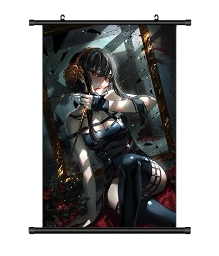 KARMA-X Großes 60x90CM Spy X Familie Kakemono Rollbild | Anime Manga Stoffposter Wallscroll Poster | Wanddeko Geschenk | Motiv: Yor KARMA-X Großes 60x90CM Spy X Familie Kakemono Rollbild | Anime Manga Stoffposter Wallscroll Poster | Wanddeko Geschenk | Motiv: Yor von KARMA-X