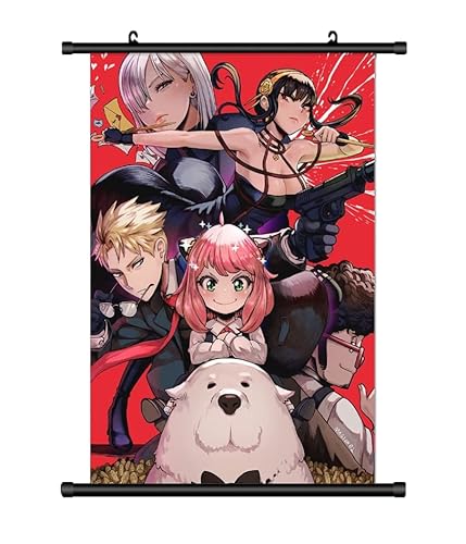 KARMA-X Großes 60x90CM Spy X Family Kakemono Rollbild | Anime Manga Stoffposter Wallscroll Poster | Wanddeko Geschenk KARMA-X Großes 60x90CM Spy X Family Kakemono Rollbild | Anime Manga Stoffposter Wallscroll Poster | Wanddeko Geschenk von KARMA-X