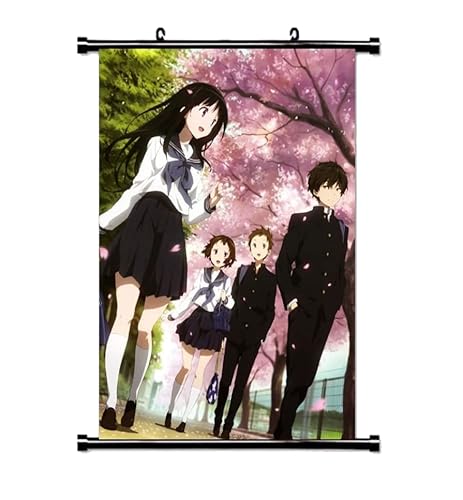 KARMA-X Großes 60x90CM Hyouka Kakemono Rollbild | Anime Manga Stoffposter Wallscroll | Wanddeko Geschenk von KARMA-X