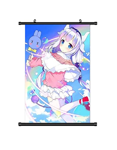 KarmaX Großes 60x90CM Dragon Maid Kakemono Rollbild | Anime Manga Stoffposter Wallscroll Poster | Wanddeko Geschenk | Kanna von KARMA-X