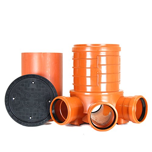 KG Schacht DN 300 - Komplett SET DN 300 - KG Rohr - Kanal Entwässerung - Deckel, KG Abwasserschacht DN300 Schachtboden 3x160/1x160 KG Schacht DN 300 - Komplett SET DN 300 - KG Rohr - Kanal Entwässerung - Deckel, KG Abwasserschacht DN300 Schachtboden 3x160/1x160 von KARMAT