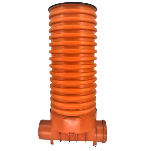 Megaastore Schacht Kontrollschacht Revisionsschacht DN 315/160 Rohr 85cm Schachtdeckel voll, Wasserdicht - Rohr - Komplett SET von KARMAT