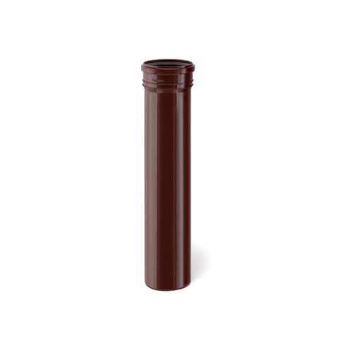 KARMAT Rohr DN100 Ø 110 x 1000mm Fallrohr Reinigungsrohr PP Entwässerungssystem Dachrinnen Regenwasser Verbinder | Polypropylen | Braun von KARMAT