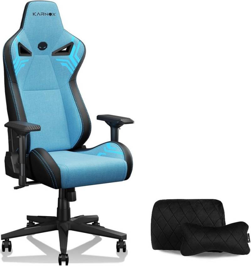 KARNOX Gaming-Stuhl Legend (Einzelstuhl), Sitzhöhe verstellbar um 10 cm, 360° kratzfeste, geräuscharme PU-Rollen von KARNOX