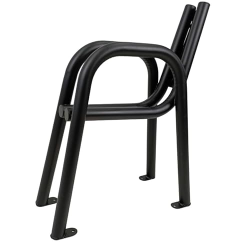 KARSTAL bankgestell Metall BRUKSELA - Metallfüße für Gartenbänke - gartenbank wetterfest - Zwei Basen für Garten, Stadt Bänke - Langlebig, schwarz - bankfüsse - DIY - 2 Stück von KARSTAL