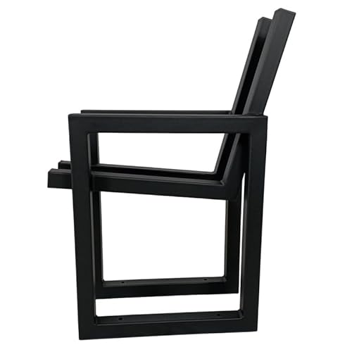 KARSTAL bankgestell Metall DREZNO - Metallfüße für Gartenbänke - gartenbank wetterfest - Zwei Basen für Garten, Stadt Bänke - Langlebig, schwarz - bankfüsse - DIY - 2 Stück von KARSTAL