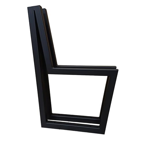 KARSTAL bankgestell Metall Helsinki - Metallfüße für Gartenbänke - gartenbank wetterfest - Zwei Basen für Garten, Stadt Bänke - Langlebig, schwarz - bankfüsse - DIY - 2 Stück von KARSTAL