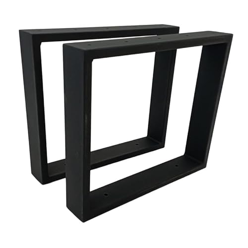 KARSTAL bankgestell Metall Indiana - Metallfüße für Gartenbänke - gartenbank wetterfest - Zwei Basen für Garten, Stadt Bänke - Langlebig, schwarz - bankfüsse - DIY - 2 Stück von KARSTAL