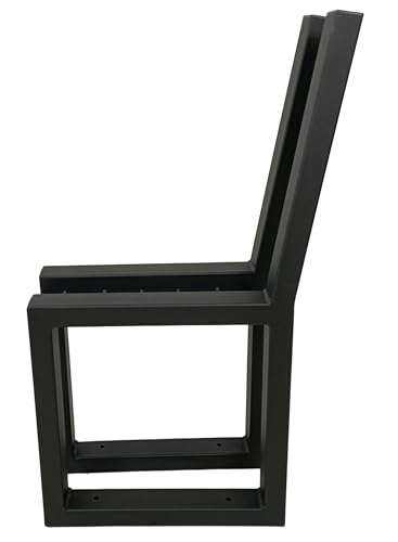 KARSTAL bankgestell Metall Londyn - Metallfüße für Gartenbänke - gartenbank wetterfest - Zwei Basen für Garten, Stadt Bänke - Langlebig, schwarz - bankfüsse - DIY - 2 Stück von KARSTAL