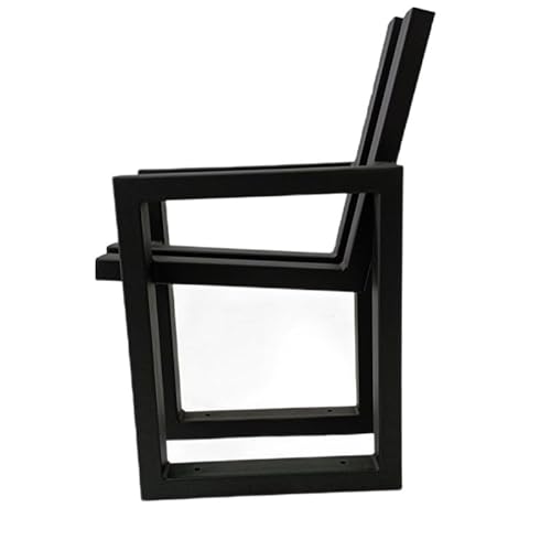 KARSTAL bankgestell Metall RZYM - Metallfüße für Gartenbänke - gartenbank wetterfest - Zwei Basen für Garten, Stadt Bänke - Langlebig, schwarz - bankfüsse - DIY - 2 Stück von KARSTAL