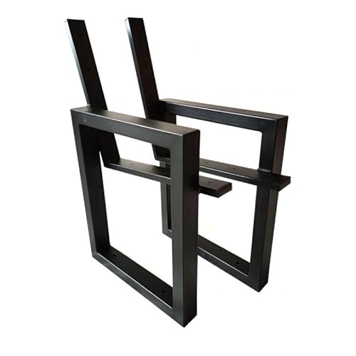 KARSTAL bankgestell Metall RZYM - Metallfüße für Gartenbänke - gartenbank wetterfest - Zwei Basen für Garten, Stadt Bänke - Langlebig, schwarz - bankfüsse - DIY - 2 Stück von KARSTAL