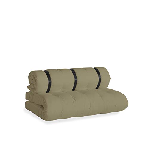 Karup Design Buckle Up Out Loungesofa Outdoor Lounge Möbel und Gartenmöbel mit schmutzresistenten und wasserabweisenden Dralon-Stoff bedeckt im Beige 140x95x60 von KARUP DESIGN