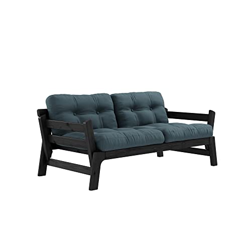 Karup Design, Step, Schlafsofa, Gestell: Schwarz, Matratze: Petroleum blau von KARUP DESIGN