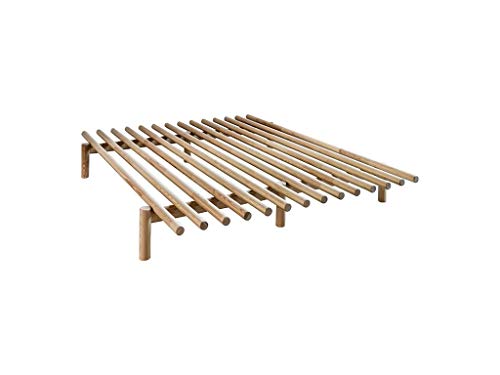 Karup Kommune Frieden Bed Bett, Holz, natürliches Kiefernholz, 200 x 180 x 28 cm von KARUP DESIGN