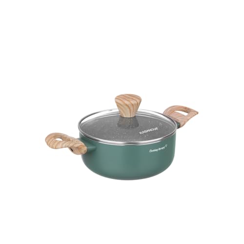 Kasserolle mit der Gravur "Cooking Therapy" und Deckel (18 cm) Kasserolle mit der Gravur "Cooking Therapy" und Deckel (18 cm) von KASANOVA