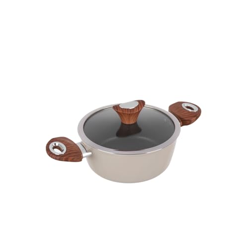 20 cm Sahnetopf Kolors mit Deckel, Beige von KASANOVA