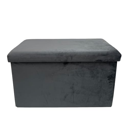 Generico 1 RECHTECKIGE TRUHE GRAU CM 71X40X40, Polyester MDF-Faserplatte Polypropylen Polyurethan von KASANOVA