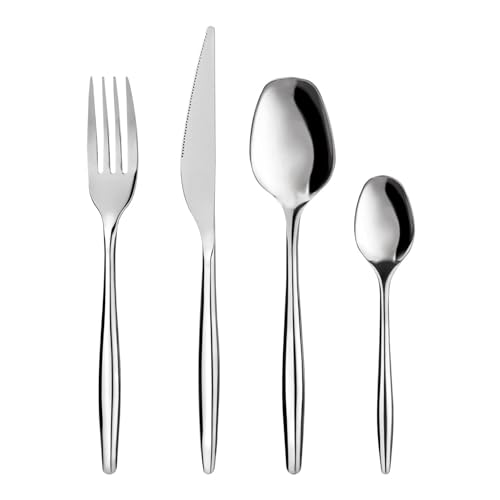 KASANOVA 1 24-teiliges Besteckeset aus 18/0-Stahl GAMMA, 18/0 Edelstahl von KASANOVA