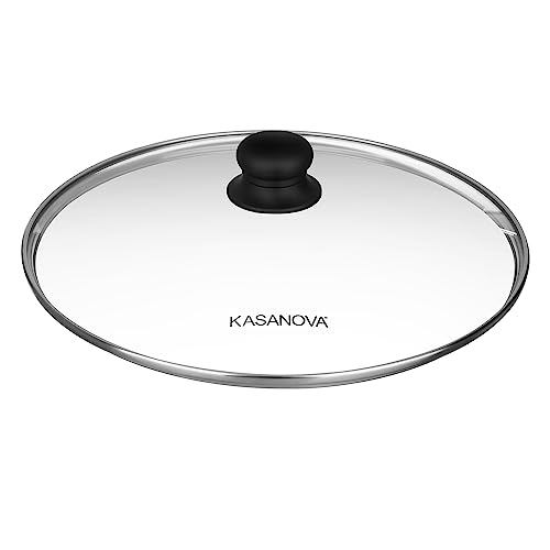 KASANOVA 1 Glasdeckel 32 cm, schwarz, Soft-Touch, Gehärtetes Glas Stahl Bakelit KASANOVA 1 Glasdeckel 32 cm, schwarz, Soft-Touch, Gehärtetes Glas Stahl Bakelit von KASANOVA