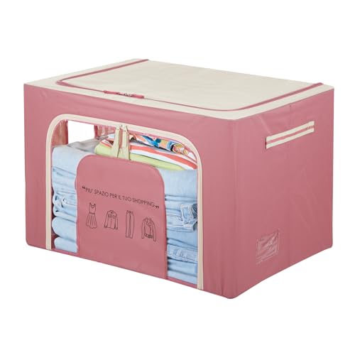 KASANOVA 1 KLEIDERSCHRANK 62X44X40 CM MALLOW SCHRIFTZUG, Polyester Eisen MDF-Faserplatte PVC-Kunststoff, mauve von KASANOVA