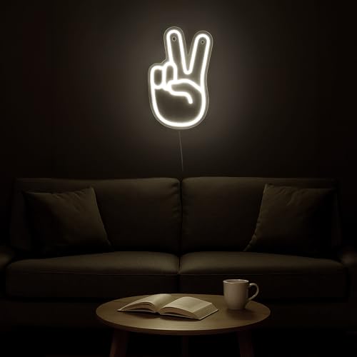 KASANOVA 1 LED NEON WANDLEUCHTE DITA V, HIPS PVC-Kunststoff Elektronische Komponenten, Yellow (gelb) von KASANOVA