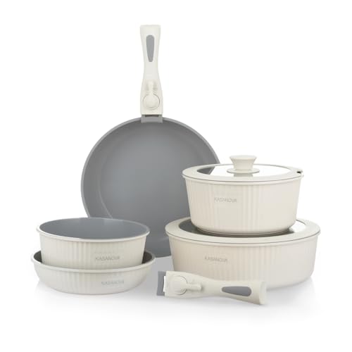 KASANOVA 1 SMU EAZICLICK BATTERIE 9 STK CREME, Aluminium-Druckguss Glas Silikon Bakelit von KASANOVA