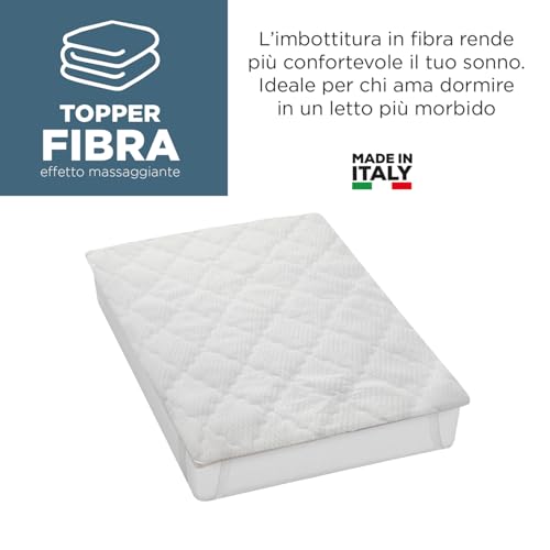 KASANOVA 1 TOPPER QUADRATISCH CM 90X200 UNSERE STRESS, Polyester Elasthan von KASANOVA