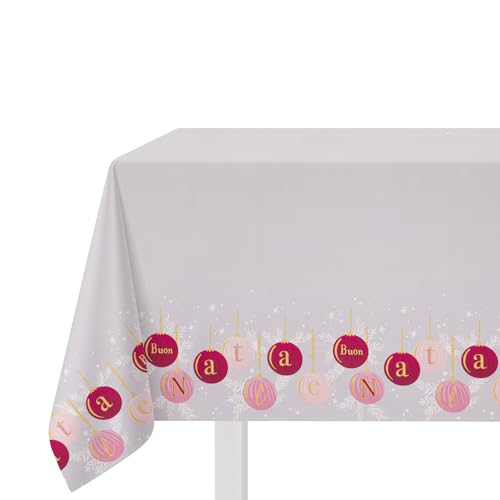 KASANOVA 1 Tischdecke CM140X320 Weihnachtskugel Mauve, Baumwolle Polyester von KASANOVA