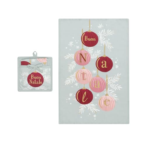 KASANOVA 1 WEIHNACHTSKUGEL MALLOW TOPFLAPPEN-UND GESCHIRRTUCH-SET, Polyester Baumwolle KASANOVA 1 WEIHNACHTSKUGEL MALLOW TOPFLAPPEN-UND GESCHIRRTUCH-SET, Polyester Baumwolle von KASANOVA