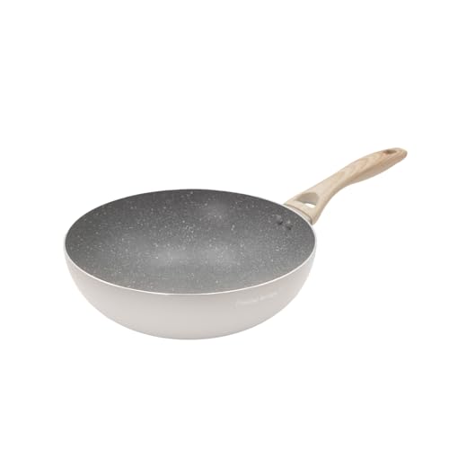 KASANOVA 1 Wok 28 cm taupe-Cooking Therapy Schriftzug, Gepresstes Aluminium Bakelit KASANOVA 1 Wok 28 cm taupe-Cooking Therapy Schriftzug, Gepresstes Aluminium Bakelit von KASANOVA