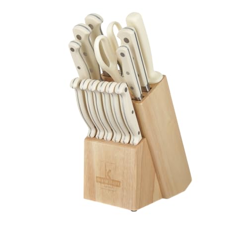 KASANOVA - Messerblock aus Holz mit 11 Messern, Schere und Schärfer, Küchenmesserblock, komplettes Set für die Küche KASANOVA - Messerblock aus Holz mit 11 Messern, Schere und Schärfer, Küchenmesserblock, komplettes Set für die Küche von KASANOVA
