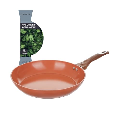 KASANOVA New Ceramic Lachs Keramik Bratpfanne 30 cm, Rosa von KASANOVA